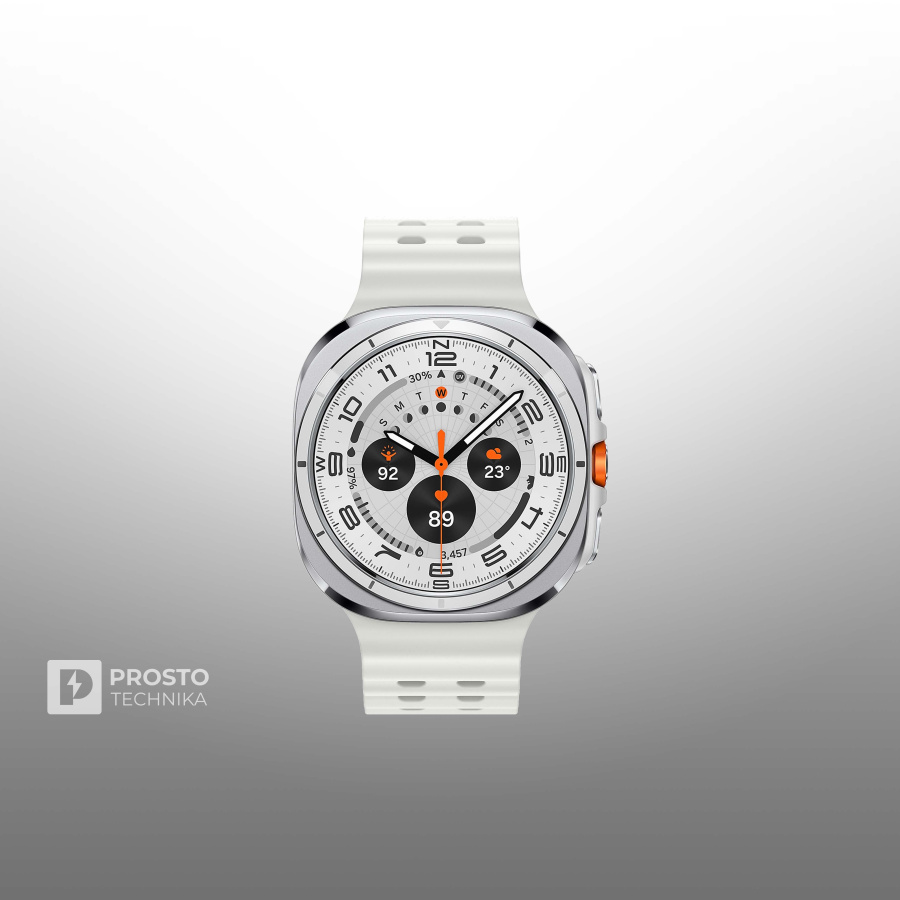Умные часы Samsung Galaxy Watch Ultra 2025 LTE 47мм, белый титан (Titanium White)